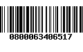 Código de Barras 0800063406517