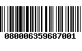 Código de Barras 080006359687001