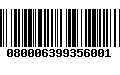Código de Barras 080006399356001