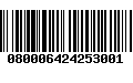 Código de Barras 080006424253001