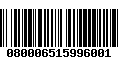 Código de Barras 080006515996001