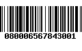 Código de Barras 080006567843001