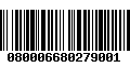 Código de Barras 080006680279001