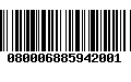 Código de Barras 080006885942001