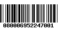 Código de Barras 080006952247001