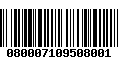 Código de Barras 080007109508001