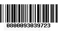 Código de Barras 0800093039723