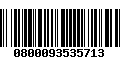 Código de Barras 0800093535713