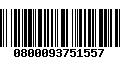 Código de Barras 0800093751557