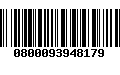 Código de Barras 0800093948179