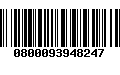 Código de Barras 0800093948247