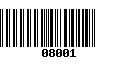 Código de Barras 08001