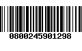 Código de Barras 0800245901298