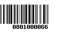 Código de Barras 0801000066