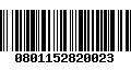 Código de Barras 0801152820023