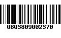 Código de Barras 0803809002370