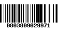 Código de Barras 0803809029971