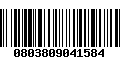 Código de Barras 0803809041584