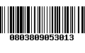 Código de Barras 0803809053013