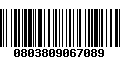 Código de Barras 0803809067089