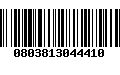Código de Barras 0803813044410