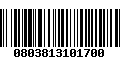 Código de Barras 0803813101700