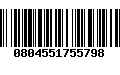 Código de Barras 0804551755798