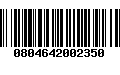 Código de Barras 0804642002350