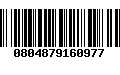 Código de Barras 0804879160977
