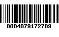 Código de Barras 0804879172789