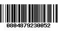 Código de Barras 0804879230052