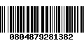 Código de Barras 0804879281382
