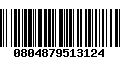 Código de Barras 0804879513124
