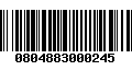 Código de Barras 0804883000245