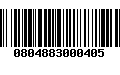 Código de Barras 0804883000405