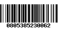 Código de Barras 0805385230062