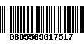 Código de Barras 0805509017517