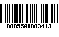 Código de Barras 0805509083413