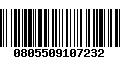 Código de Barras 0805509107232