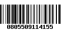 Código de Barras 0805509114155