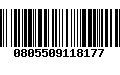 Código de Barras 0805509118177