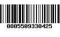 Código de Barras 0805509330425