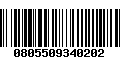 Código de Barras 0805509340202