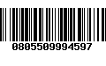 Código de Barras 0805509994597