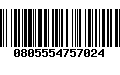 Código de Barras 0805554757024