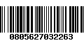 Código de Barras 0805627032263