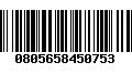 Código de Barras 0805658450753