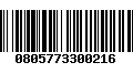 Código de Barras 0805773300216