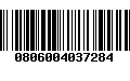 Código de Barras 0806004037284