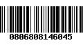 Código de Barras 0806808146045